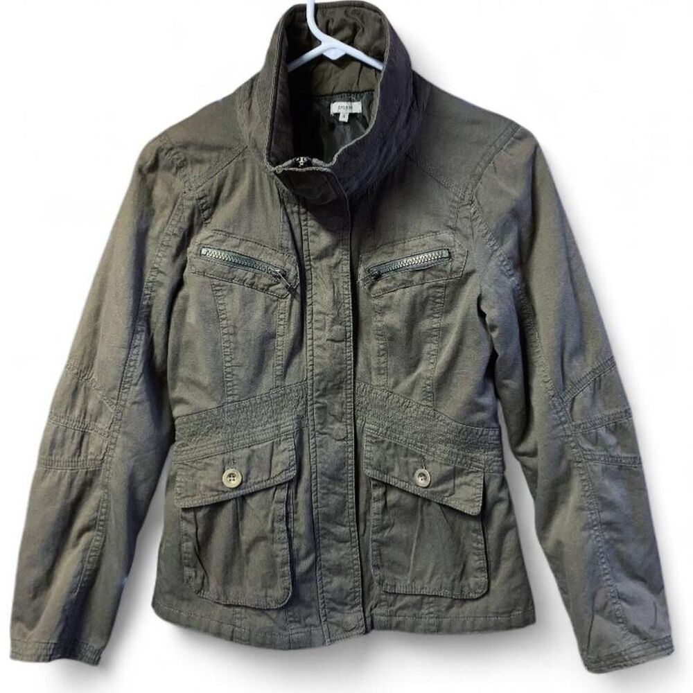 Sashimi khaki green utility jacket. Size: S